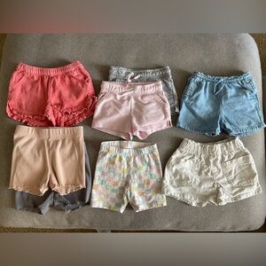 Bundle of 9 girls shorts size 3t